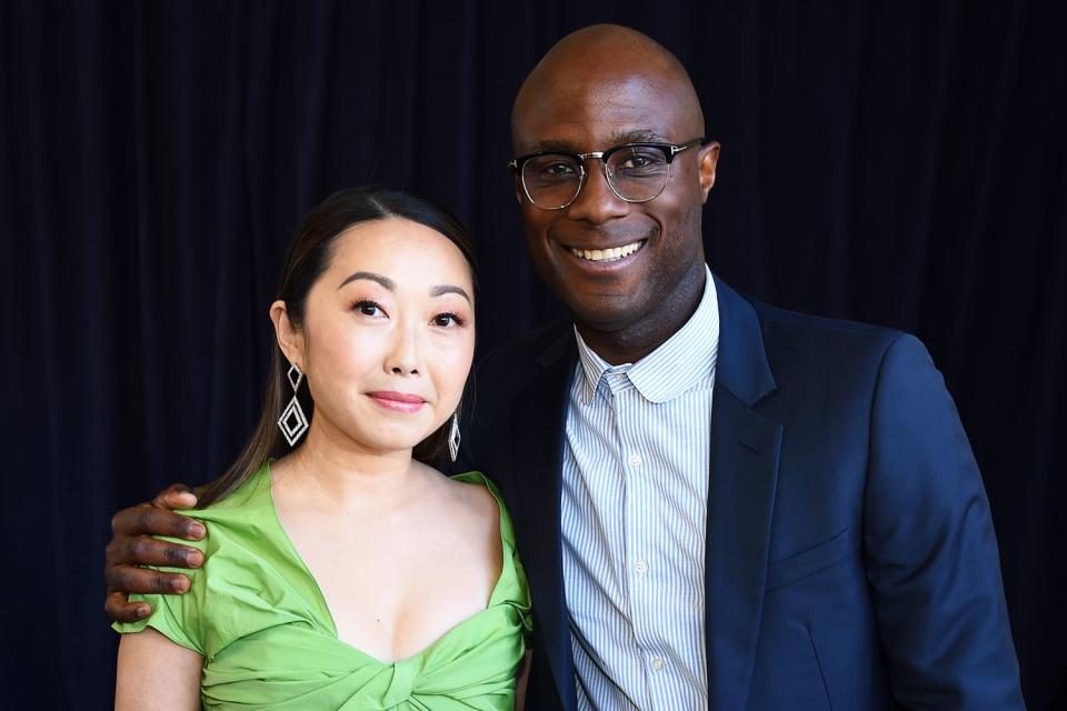 <p>Amanda Edwards/Getty</p> (L) Lulu Wang and Barry Jenkins