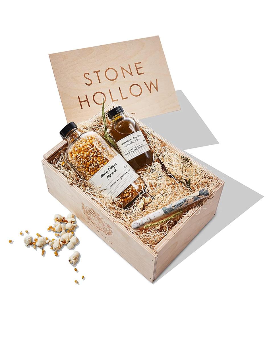 stone hollow popcorn gift box