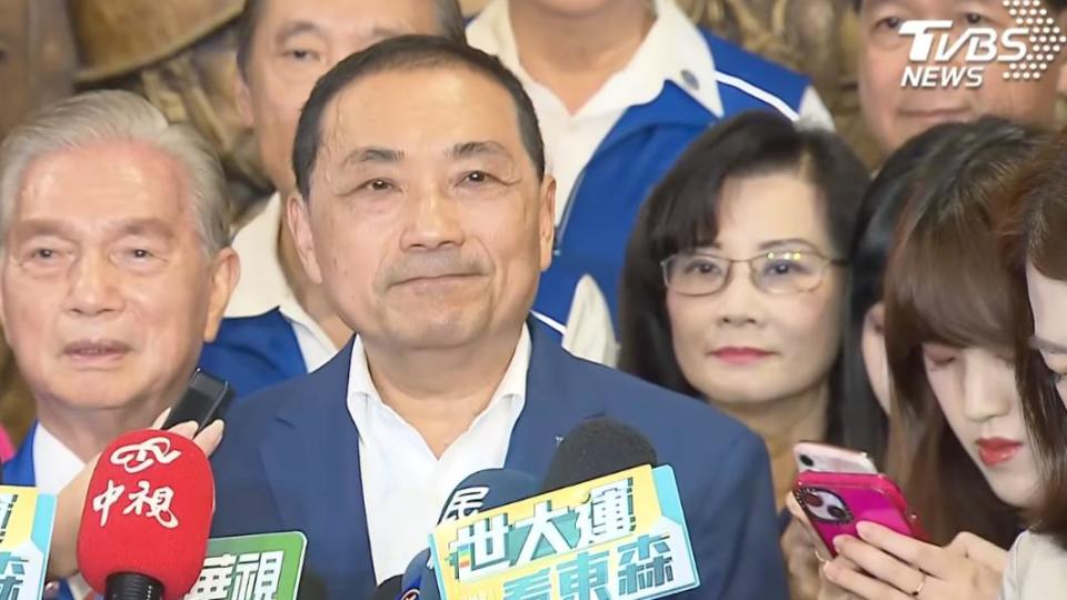 國民黨總統參選人侯友宜。（圖／TVBS）