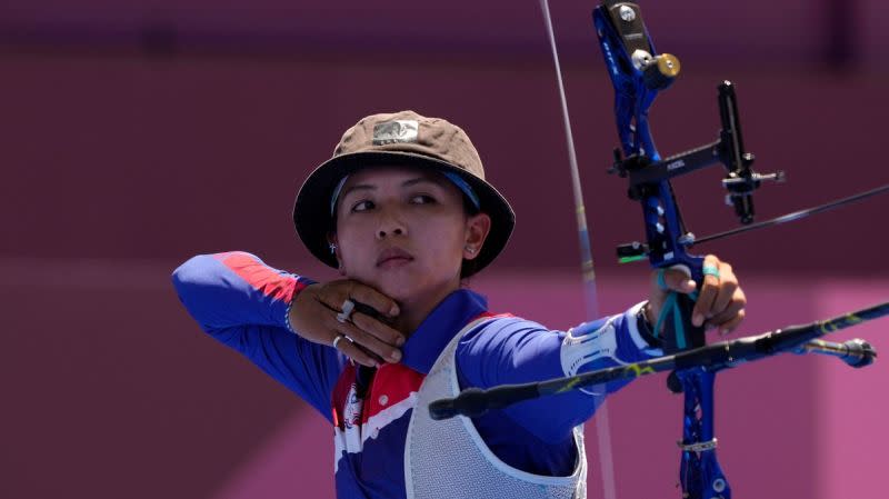 ▲2020東京奧運，我國泰雅女射手林佳恩生涯第2度挑戰奧運，。（圖／美聯社／達志影像）