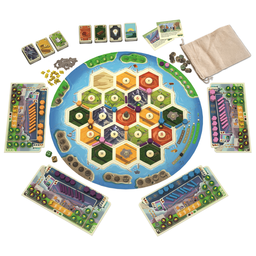 Catan - New Energies Board Game Pieces