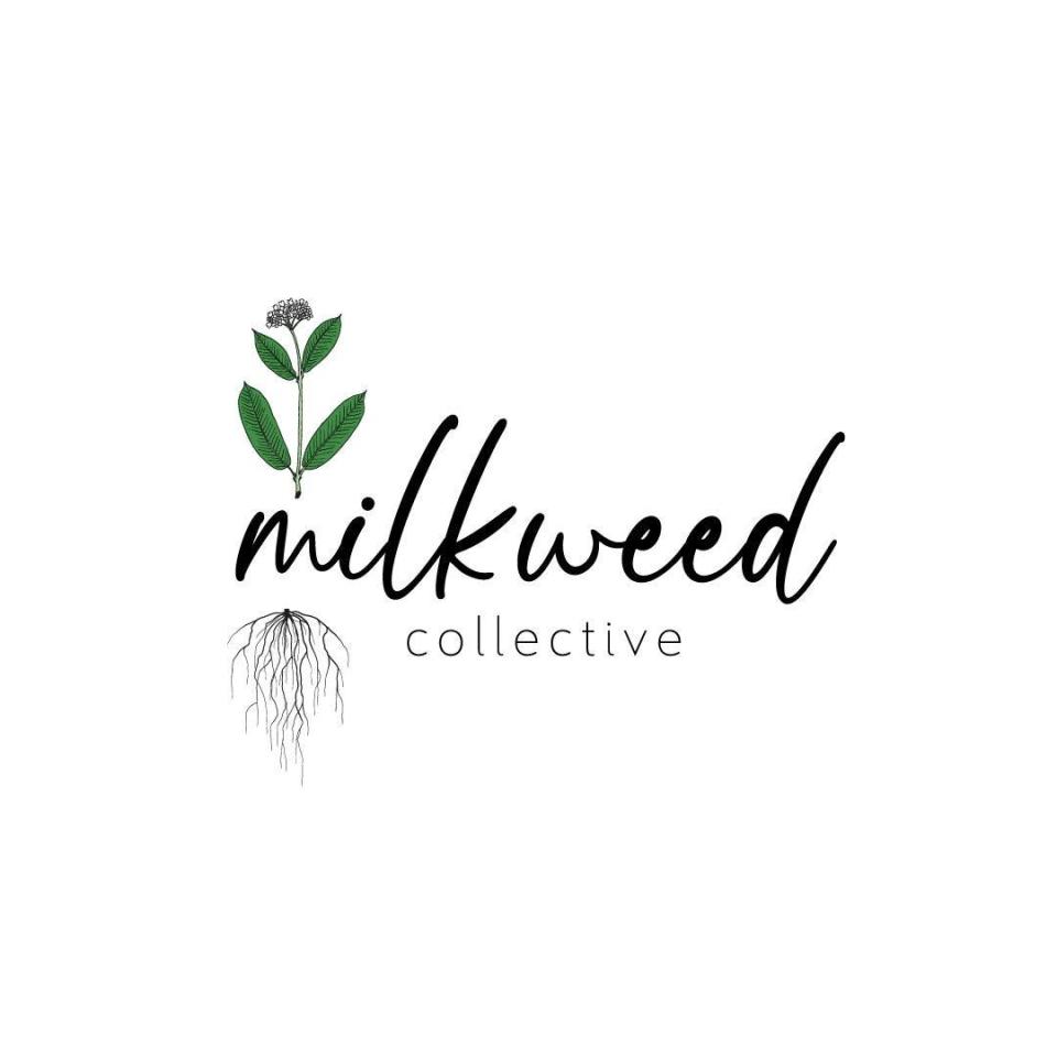 Milkweed Collective logo.