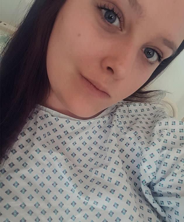 Emily was rushed to hospital after experimenting with a sex toy went very wrong. Photo: Caters