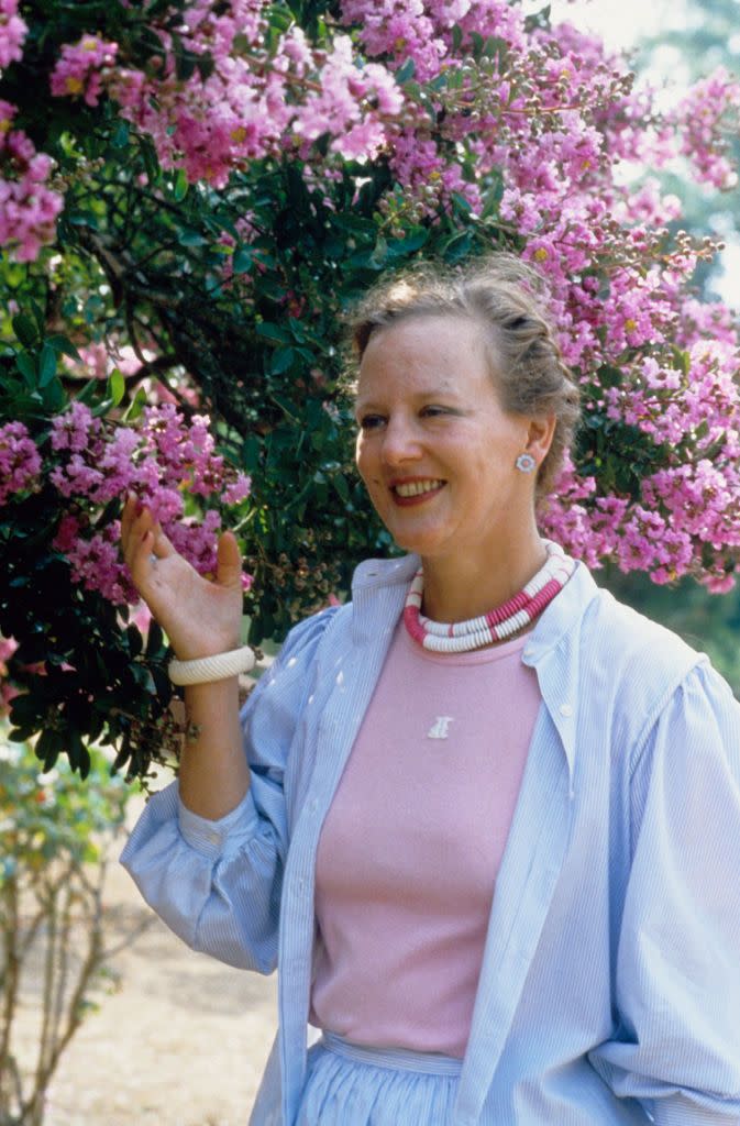 portrait de la reine margrethe ii de danemark en 1983