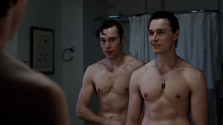 Sam Underwood plays murderous twins Luke and Mark in Fox's creepy television hit ‘The Following.’