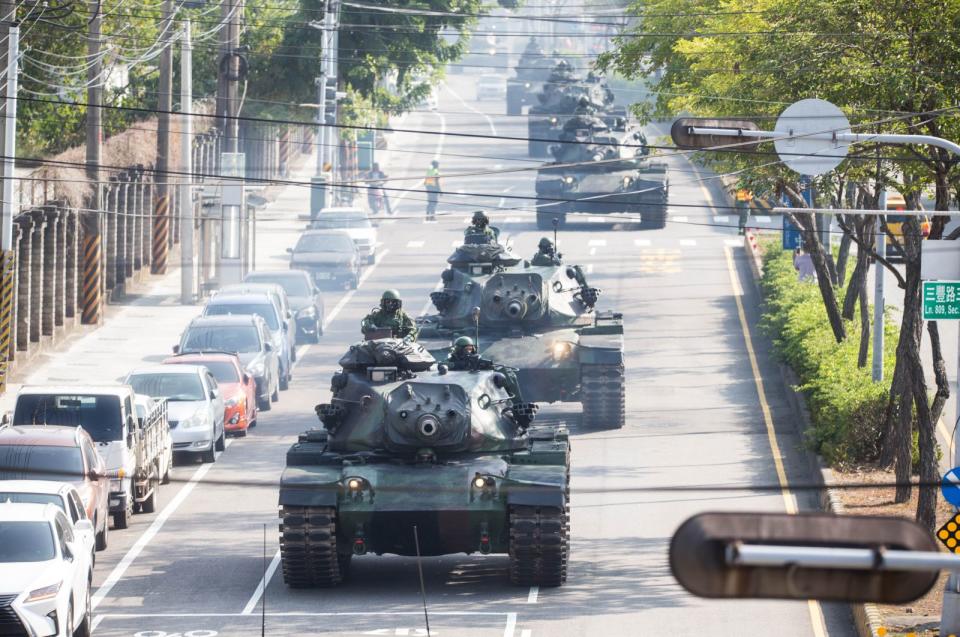 國軍M60A3戰車是目前台澎防衛作戰主力戰車。資料照片