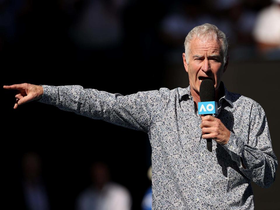 John McEnroe is commentating at the Australian Open this week: Getty