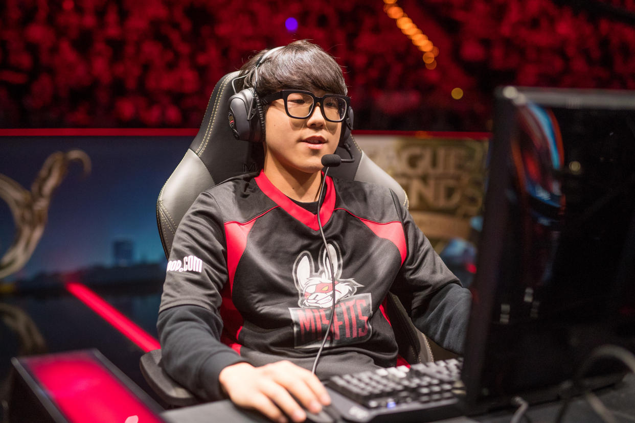 KaKAO won't be wearing the Misfits jersey anymore (Lolesports/Riot Games)