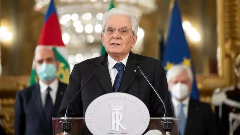 El presidente de Italia, Sergio Mattarella