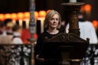Prime Minister Liz Truss gives a reading during the Service of Prayer and Reflection at St Paul's Cathedral (PA)