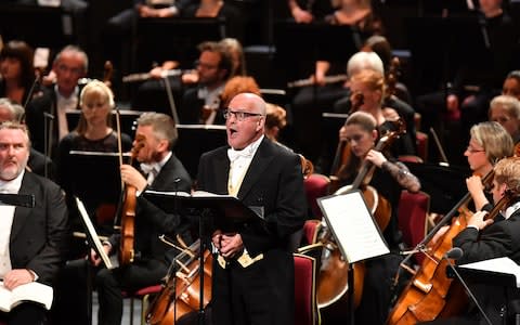 Christopher Purves performs in Schoenberg’s Gurrelieder with the London Symphony Orchestra conducted by Sir Simon Rattle at the BBC Proms