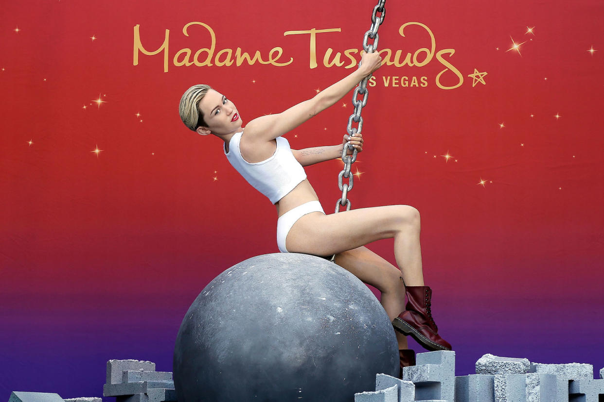 Madame Tussauds Miley Cyrus wax figure Isaac Brekken/Getty Images for Madame Tussauds
