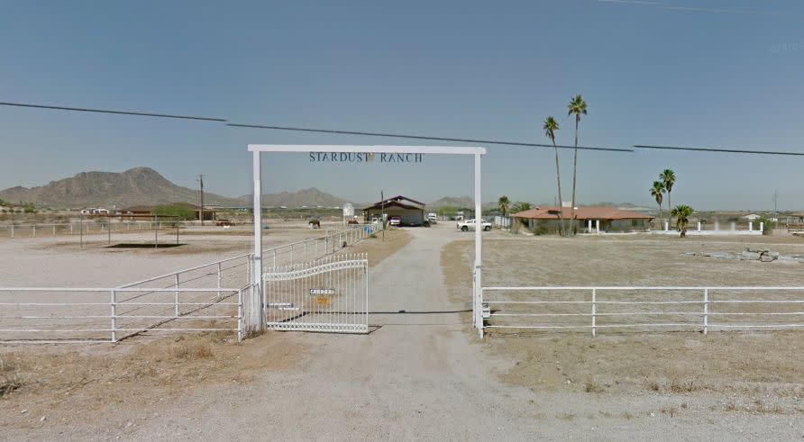This 10-acre ranch in Rainbow Valley, Arizona is said to feature constant&nbsp;extraterrestrial activity. (Photo: Google Maps)