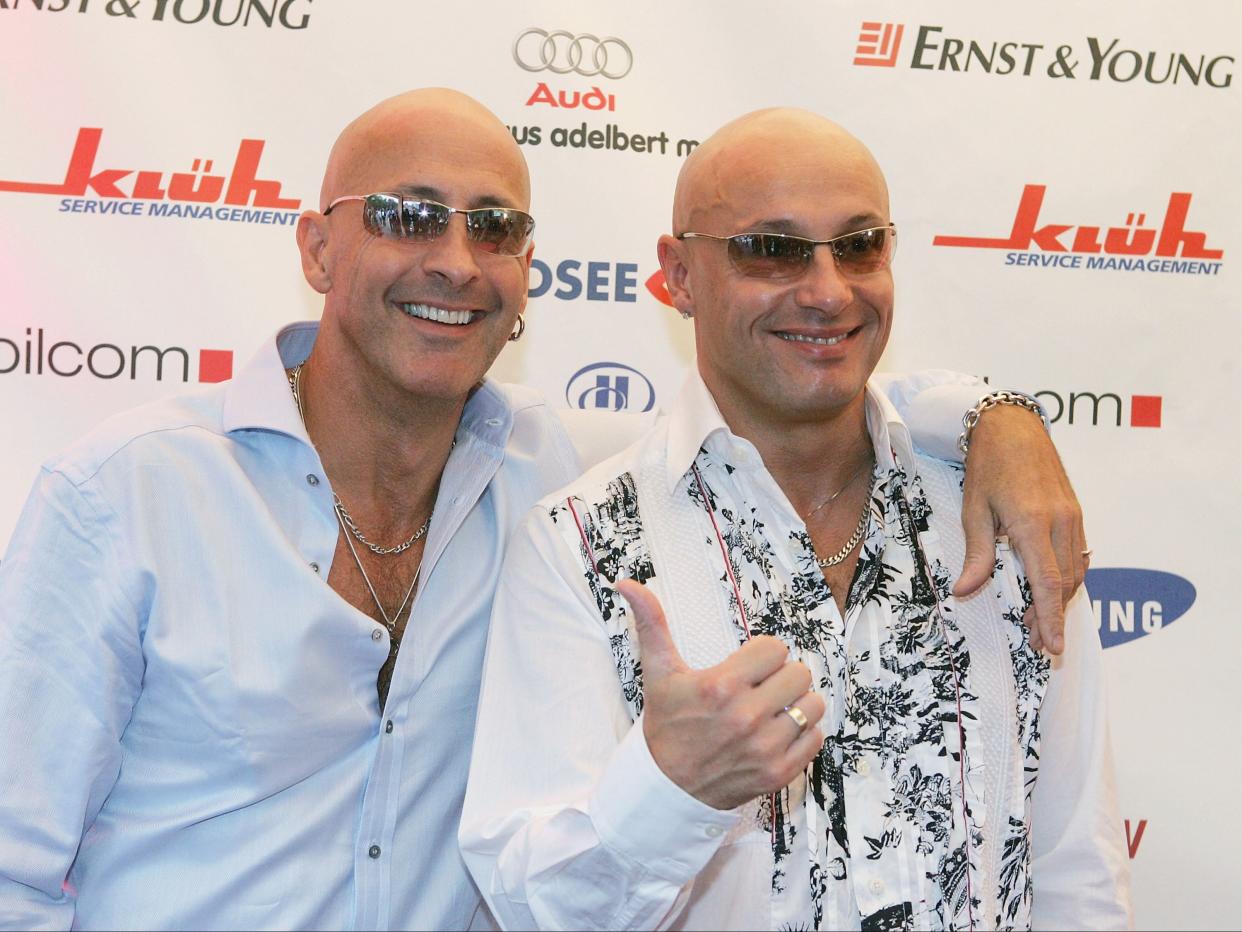 Richard (left) and Fred Fairbrass of Right Said Fred in 2005 (Getty Images)