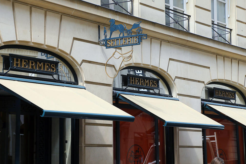 An Hermes storefront