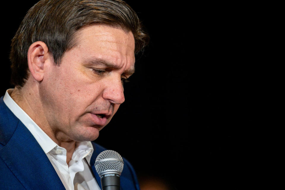 Florida Governor Ron DeSantis Campaigns For President In New Hampshire (Brandon Bell / Getty Images)