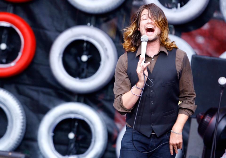 Singer Adam Lazzara of Taking Back Sunday.