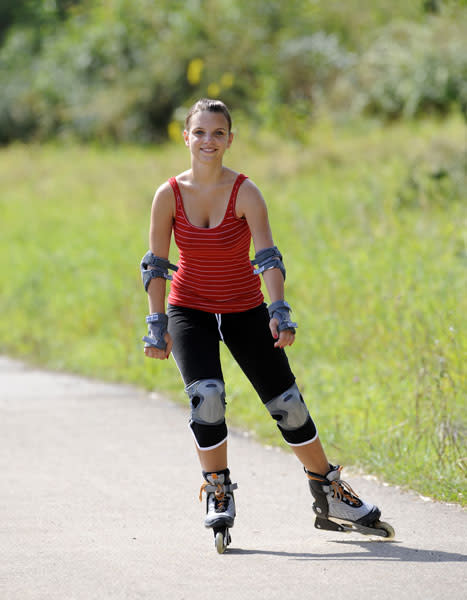 <b>Roller blading </b><br><br>Hop on a pair of roller blades this year to improve your fitness, muscle tone and co-ordination. Just make sure you learn how to stop and start!<br><br>© Rex