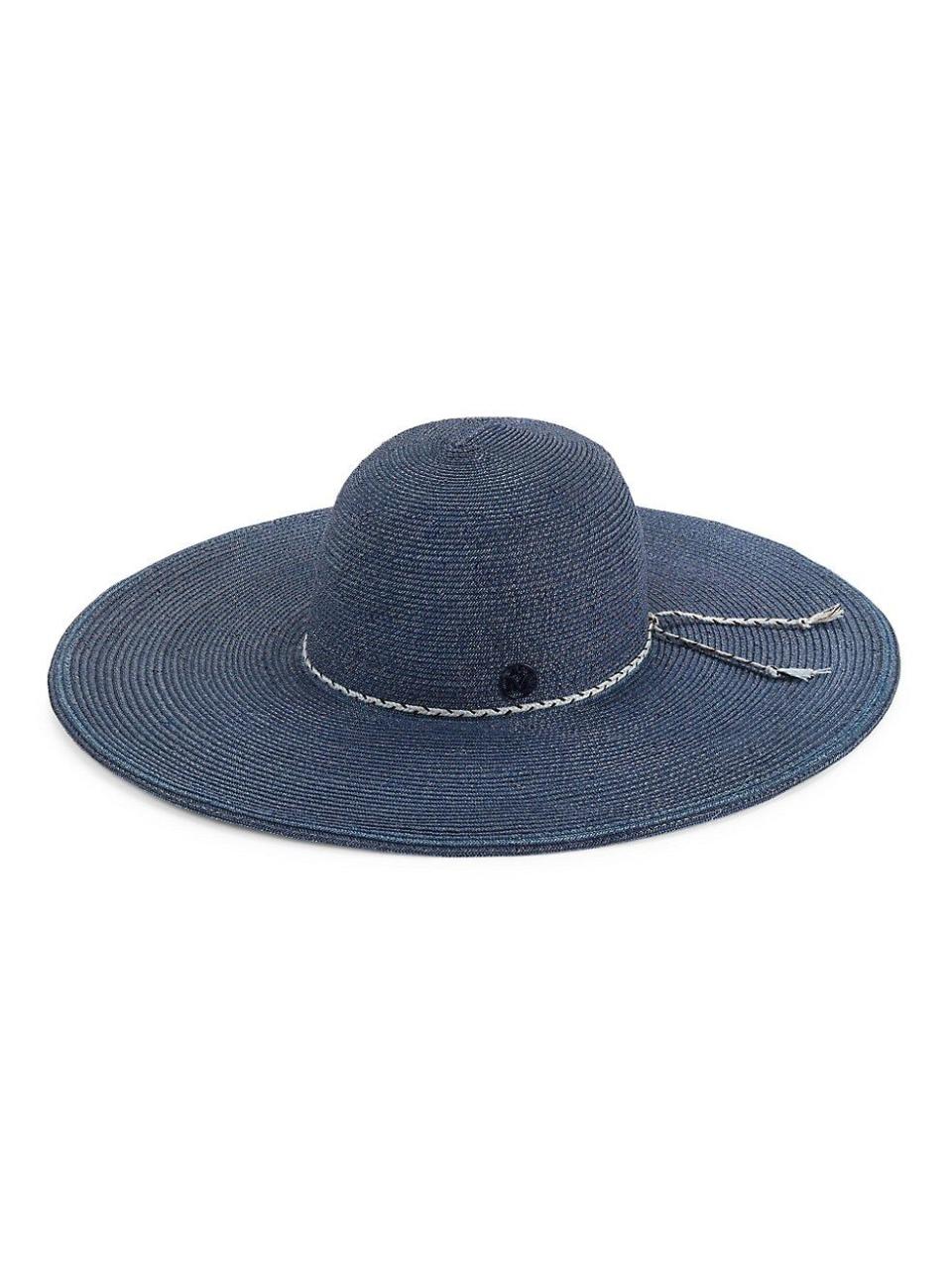 Blanche Denim Straw Hat