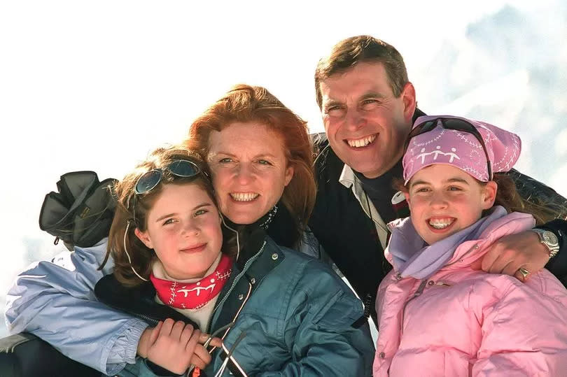 Duke and Duchess of York on holiday in Switzerland with their children