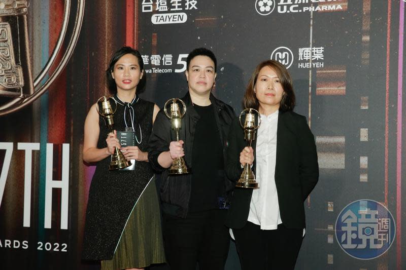 導演黃熙（中）導演的《良辰吉時》是金鐘獎迷你劇集大贏家。