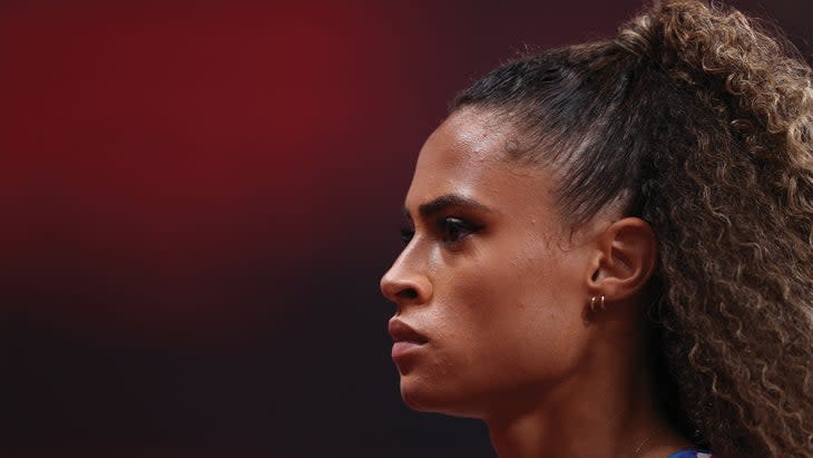 Profile shot of Sydney McLaughlin