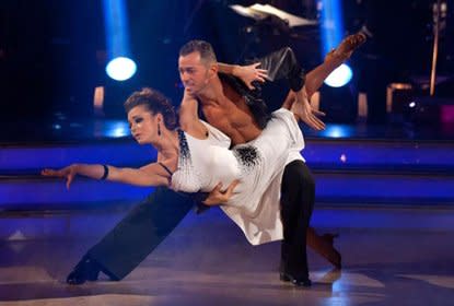 Kara Tointon and Artem Chigvintsev on the dancefloor