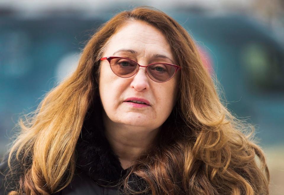 Sahar Bahadi, mother of Sammy Yatim, arrives at court in Toronto, on Friday, January 22, 2016. On the 10th anniversary of her son's death, Bahadi said she worries her calls for change in policing and justice for her son are no longer being heard.