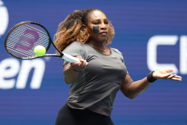 Serena Williams, en uno de los ensayos en el USTA Billie Jean King National Tennis Center para el US Open de su despedida