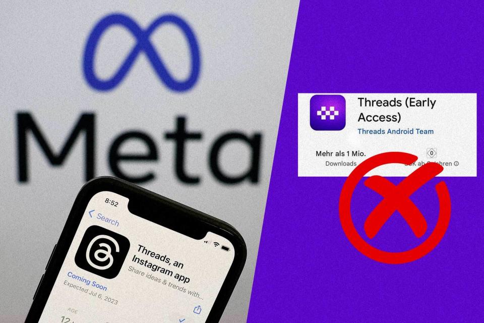 Meta hat mit Threads im Juli eine Twitter-Alternative vorgestellt. - Copyright: Getty Images; Collage: Dominik Schmitt