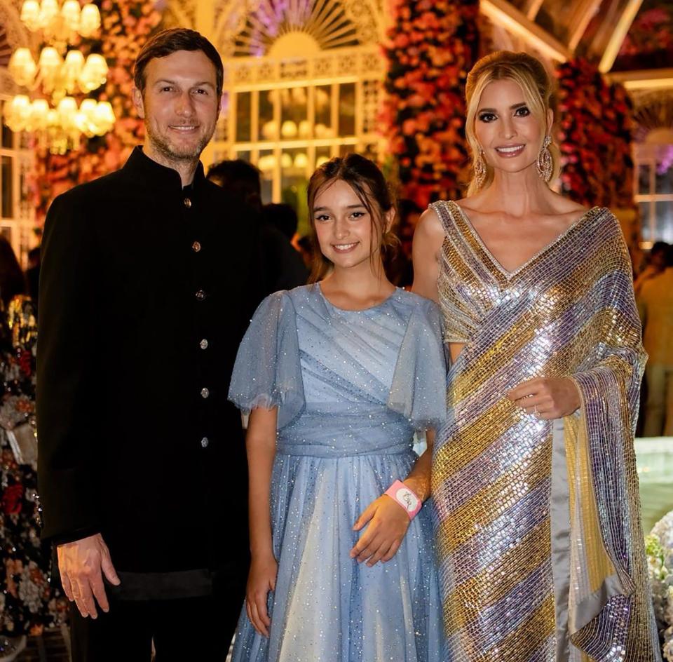 Ivanka Trump, Jared Kushner and their daughter Arabella