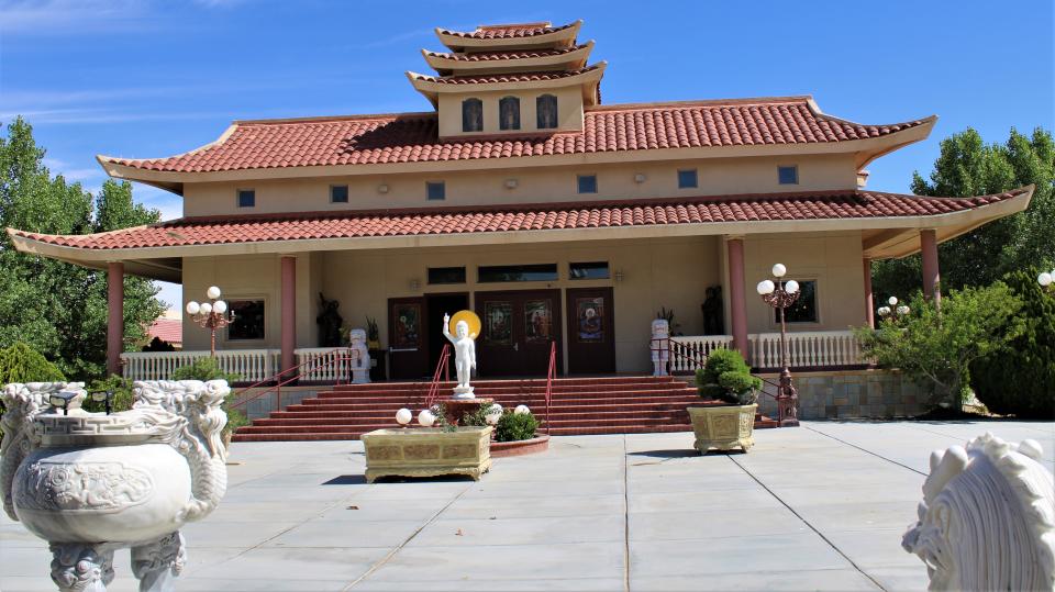 The Buddhist Meditation Center near the city of Adelanto is a must-stop if you're like John and just passed by most times.