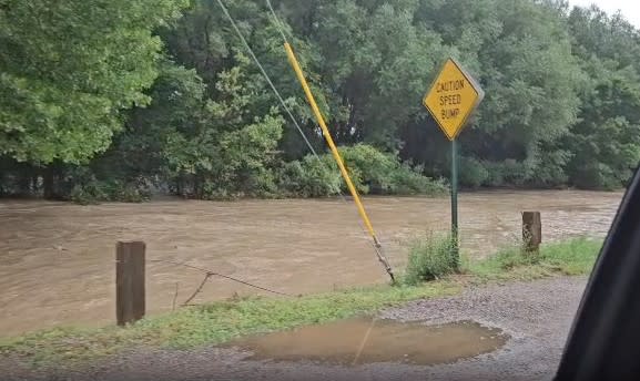 <em>Gallinas River on June 21/22, 2024 | Photo provided by Jeff Trujillo</em>