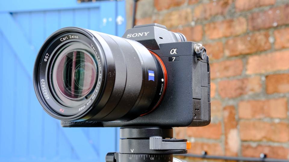  Sony A7 IV attached to tripod 