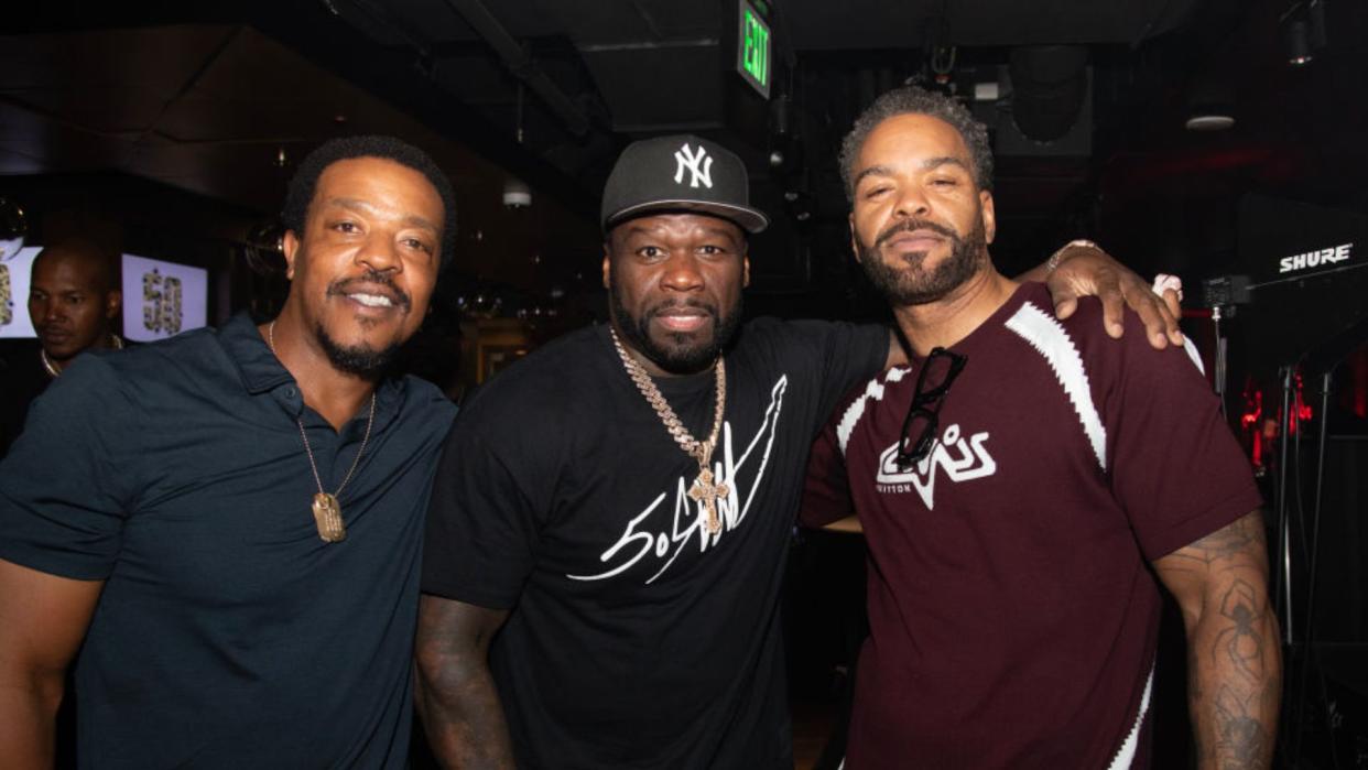 Russell Hornsby, 50 Cent, and Method Man