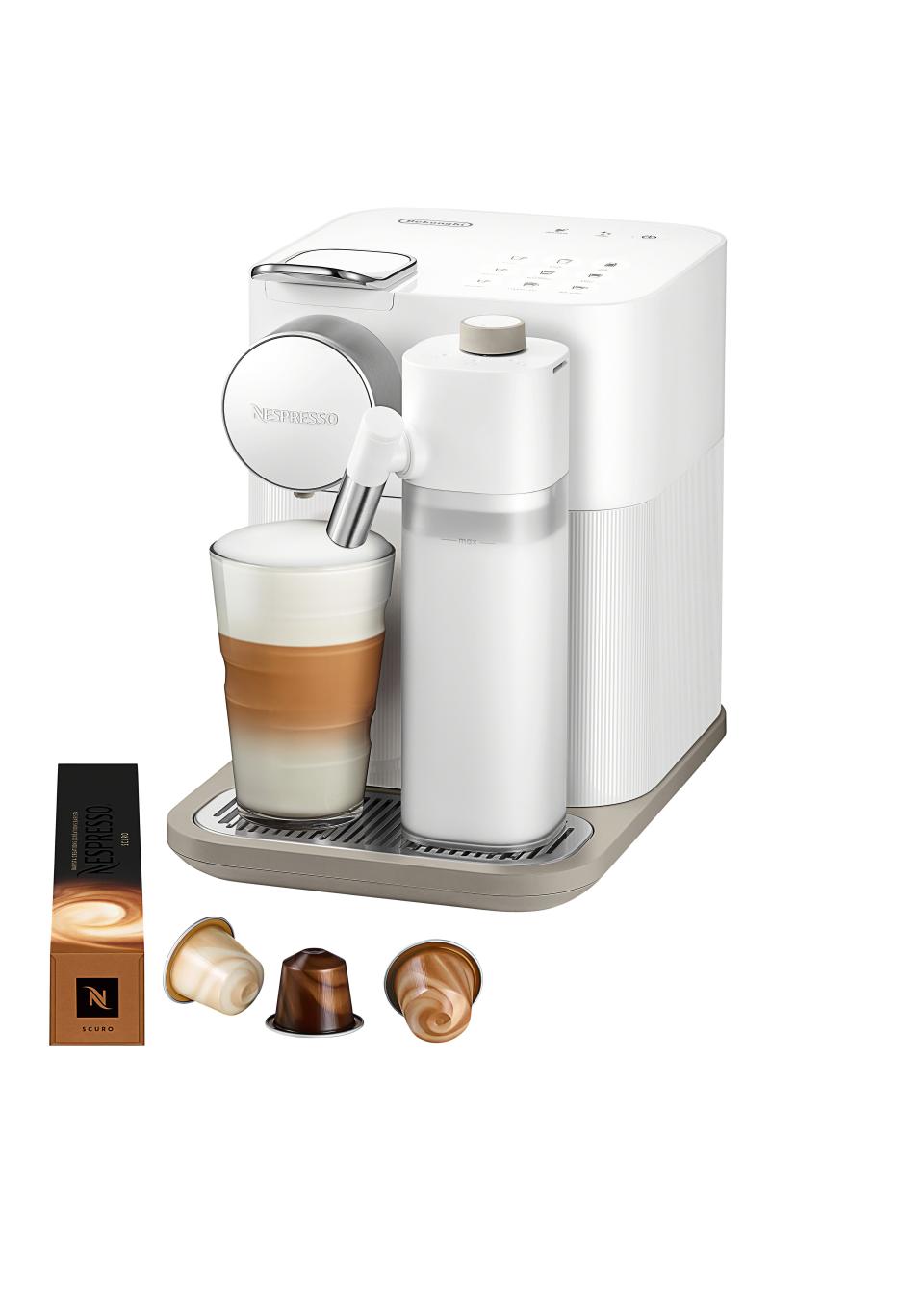 Nespresso Gran Lattissima espresso machine by De’Longhi; $599. delonghi.com