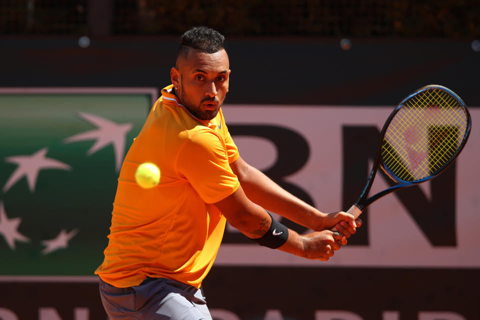 Kyrgios has been vocal about his dislike of playing on clay (Photo by Clive Brunskill/Getty Images)