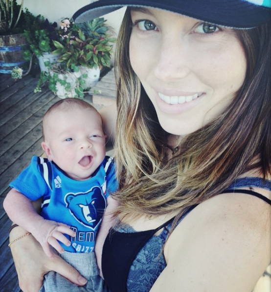 Jessica Biel has revealed her son with Justin Timberlake was born via emergency c-section. Source: Instagram/JustinTimberlake