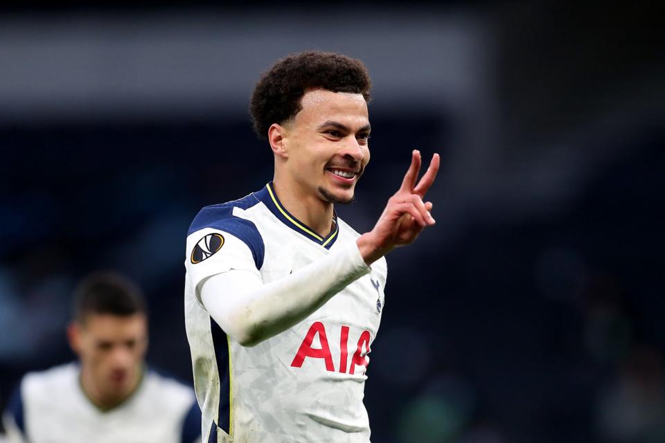 <p>Dele Alli was influential in Tottenham’s Europa League win over Wolfsberger</p> (Tottenham Hotspur FC via Getty I)