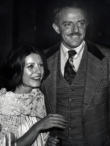 <p>Ron Galella/Ron Galella Collection/Getty</p> Patty Duke and John Astin during the ABC TV Affiliates Dinner on April 12, 1977.