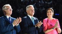 <p>PM Malcolm Turnbull was among the dignitaries attending the spectacle.</p>