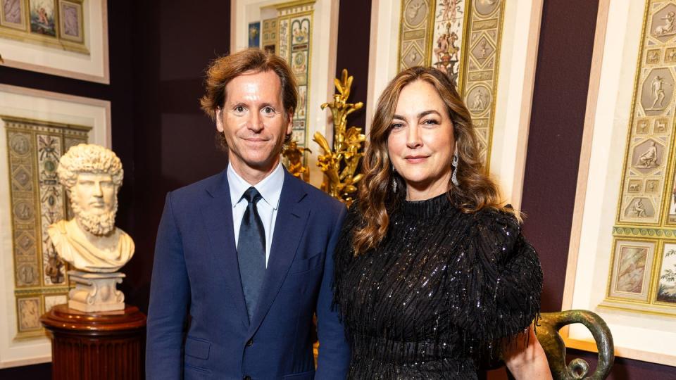 san francisco, ca october 11 trevor traina and alexis traina attend the san francisco fall show opening night gala on october 11th 2023 at festival pavilion in san francisco, ca photo drew altizer