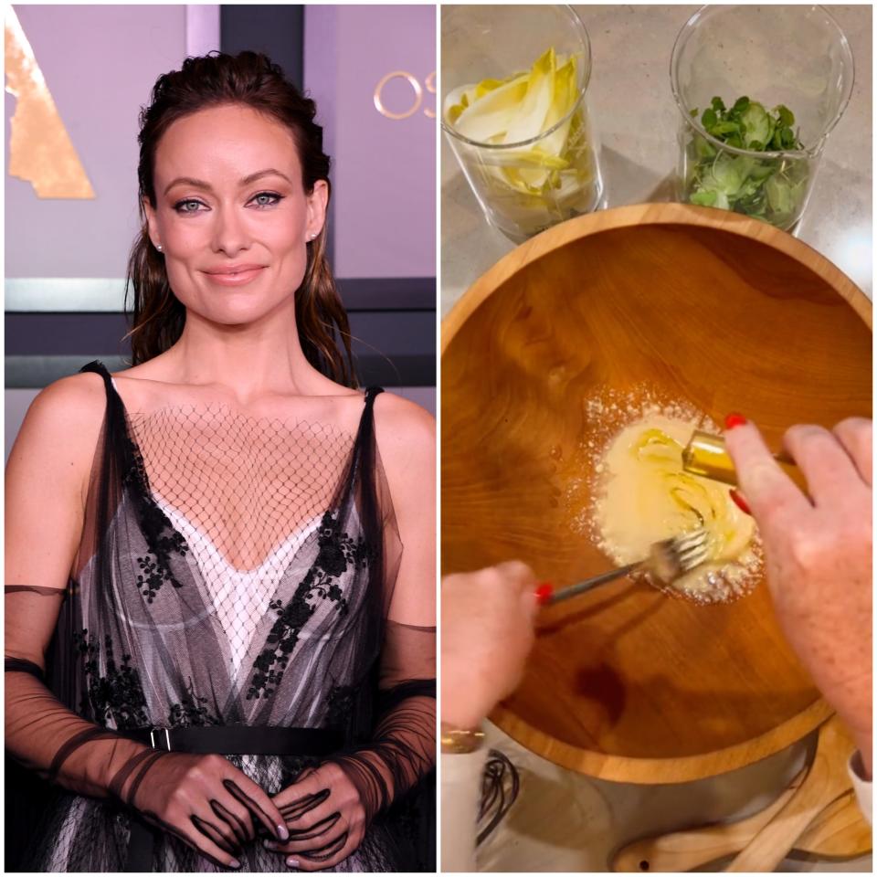 Olivia Wilde "special" salad dressing viral TikTok recipe