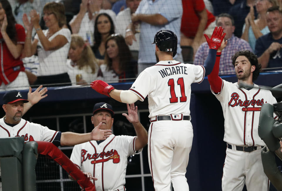 The Braves moved closer to a division title with a win over the Phillies on Thursday. (AP Photo)