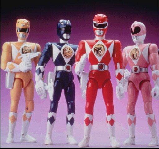 "Mighty Morphin Power Rangers" toys, photo