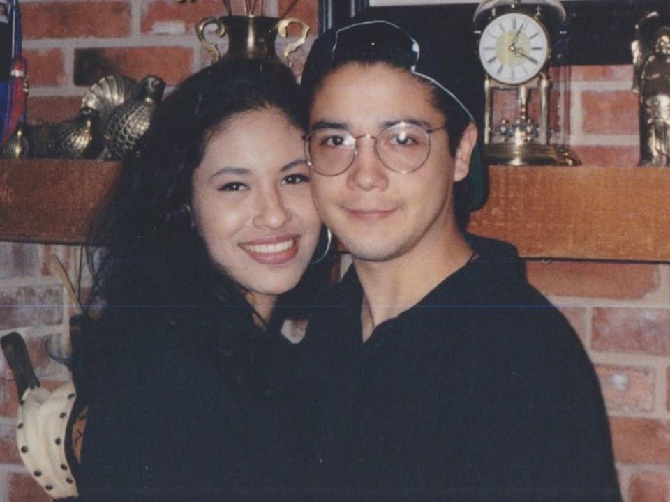 <p>Chris Perez Instagram</p> Selena Quintanilla and Chris Pérez.