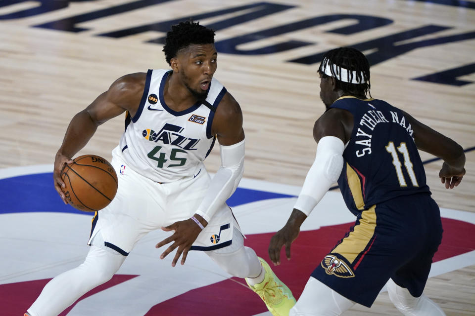 Donovan Mitchell made crystal clear what the athlete protest movement is about. (Ashley Landis-Pool/Getty Images)