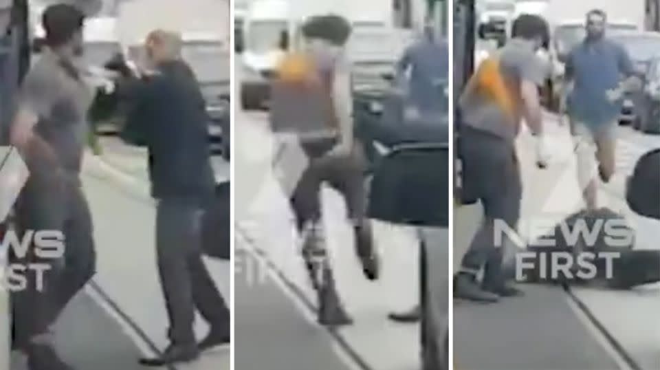 Victorian Police are investigating a suspected road rage brawl that saw a man hospitalised with minor injuries. Source 7 News