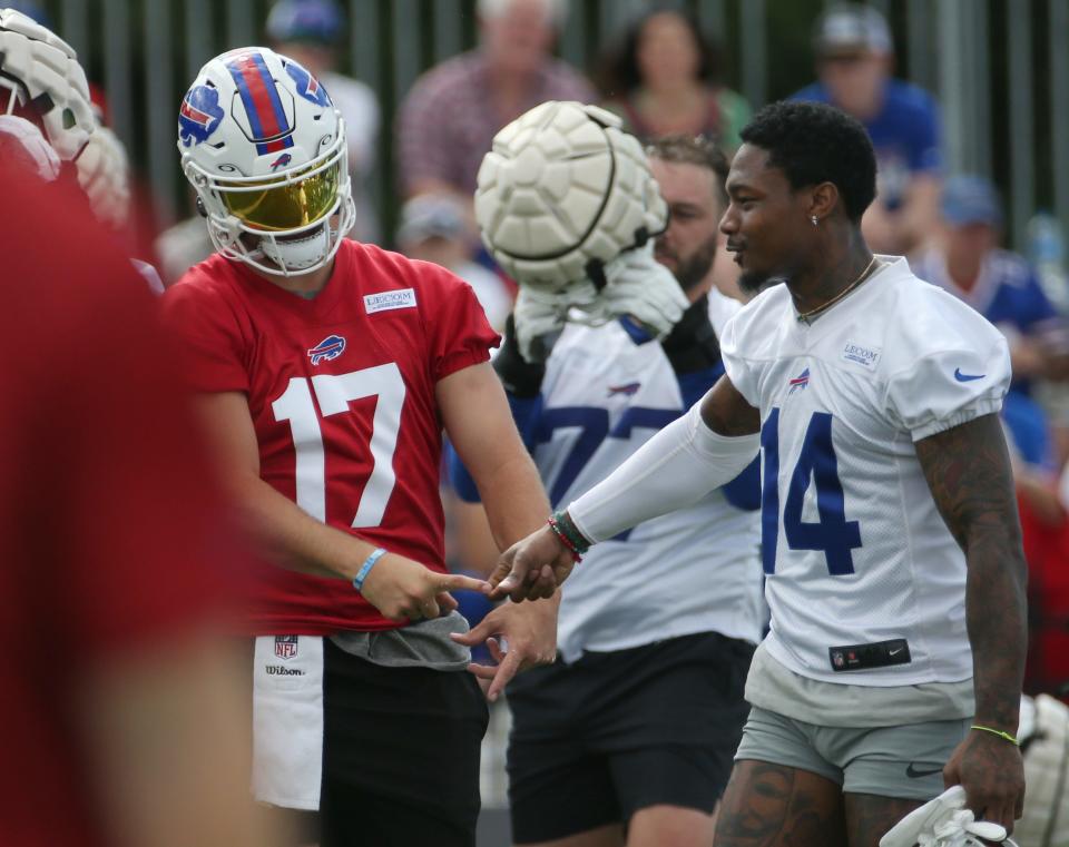 Despite all their success, Josh Allen and Stefon Diggs are learning about each other.