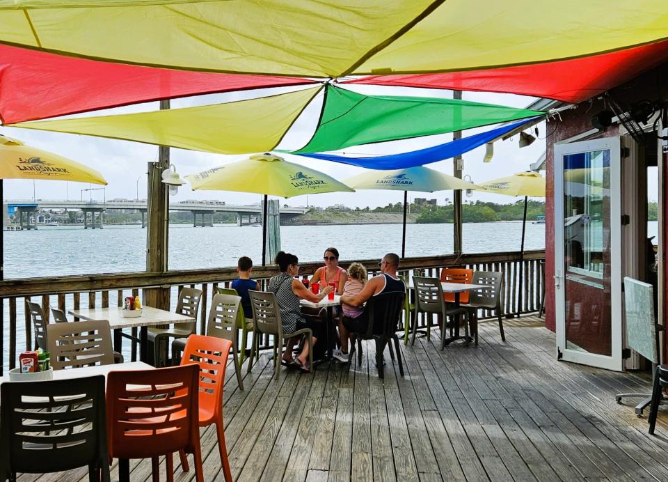 Old Salty Dog on Sarasota's City Island overlooking New Pass Inlet photographed July 23, 2023.